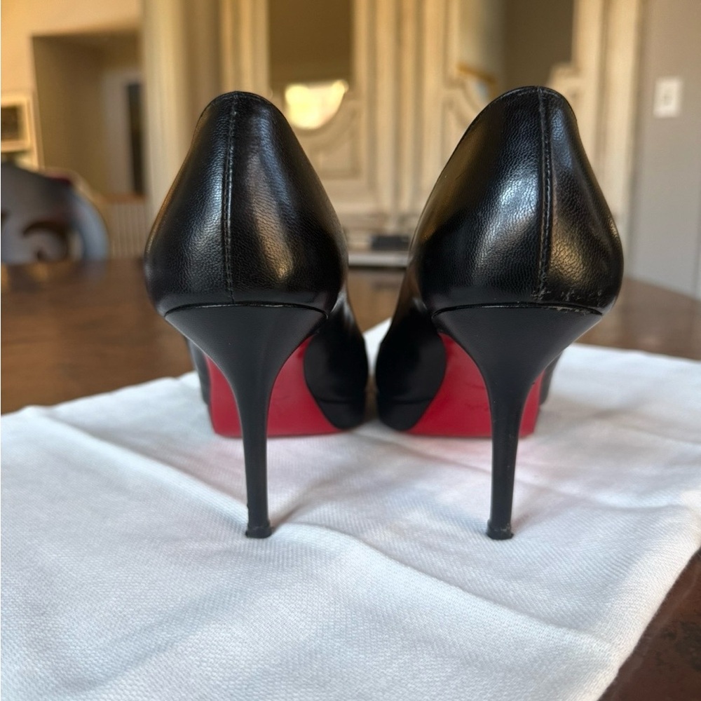 Christian Louboutin Black and Red Stiletto Heels